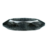 BLACK RUTILE QUARTZ BOTH SIDE TABLE CUT OVAL 18X13MM 7.28 Cts.