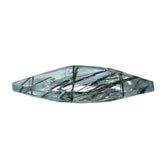 BLACK RUTILE QUARTZ CUT MARQUISE 8X3MM 0.28 Cts.