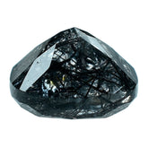 BLACK RUTILE QUARTZ CUT CUSHION 8MM 2.20 Cts.