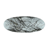 BLACK RUTILE QUARTZ BRIOLETTE OVAL 25X10MM 8.70 Cts.