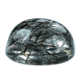 BLACK RUTILE QUARTZ ROUND CAB 4MM 0.27 Cts.
