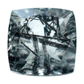 BLACK RUTILE QUARTZ CUT CUSHION 8MM 2.15 Cts.