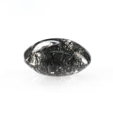 BLACK RUTILE QUARTZ MANY RUTILE (SI) PLAIN LENTIL CUSHION 10.00X10.00 MM 3.71 Cts.