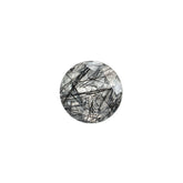 BLACK RUTILE QUARTZ MANY RUTILE (MILKY)(HI) CUT ROUND 8.00X8.00 MM 1.83 Cts.