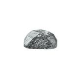 BLACK RUTILE QUARTZ MANY RUTILE CHECKER CUT CUSHION CAB (MILKY)(SI) 8.00X8.00 MM 0.38 Cts.