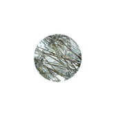 BLACK RUTILE QUARTZ MANY RUTILE (TRANSPARENT)(SI) CUT ROUND 8.00X8.00 MM 1.91 Cts.