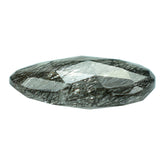 BLACK RUTILE QUARTZ MANY RUTILE (SI) CUT PEARISH 15.00X12.00 MM 5.56 Cts.