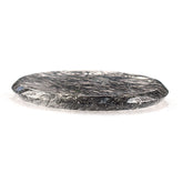 BLACK RUTILE QUARTZ (MANY RUTILE) (TRANSPARENT) PLAIN ROUND PLATES 20.00X20.00 MM 7.58 Cts.