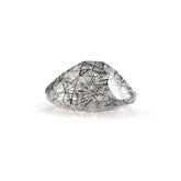 BLACK RUTILE QUARTZ MANY RUTILE (MILKY) CUT OVAL 10.00X8.00 MM 2.43 Cts.