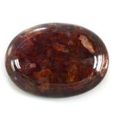 BROWN PIETERSITE OVAL CAB 18X13MM 15.70 Cts.