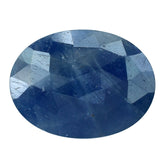 BLUE SAPPHIRE ROSE CUT BRIOLETTE OVAL 16X12MM 7.05 Cts.