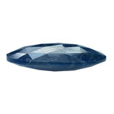 BLUE SAPPHIRE ROSE CUT BRIOLETTE OVAL 16X12MM 7.05 Cts.