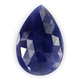 BLUE SAPPHIRE ROSE CUT PEAR CAB 28X18.50MM 18.10 Cts.