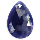 BLUE SAPPHIRE ROSE CUT PEAR CAB 27.50X18.50MM 17.60 Cts.