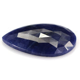 BLUE SAPPHIRE ROSE CUT PEAR CAB 26X20MM 19.15 Cts.