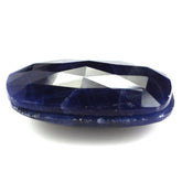 BLUE SAPPHIRE ROSE CUT CUSHION CAB 22X15MM 12.78 Cts.