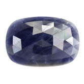 BLUE SAPPHIRE ROSE CUT CUSHION CAB 22X15.50MM 13.63 Cts.