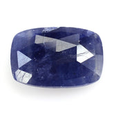 BLUE SAPPHIRE ROSE CUT BRIOLETTE CUSHION 12X8MM 4.6 Cts.
