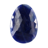 BLUE SAPPHIRE ROSE CUT IRREGULAR OVAL CAB 41X28.50MM 41.46 Cts.