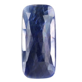 BLUE SAPPHIRE ROSE CUT LONG CUSHION CAB 56X26MM 72.05 Cts.