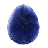 BLUE SAPPHIRE ROSE CUT IRREGULAR OVAL CAB 31X39MM 41.90 Cts.