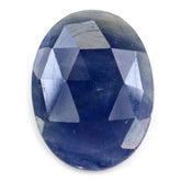 BLUE SAPPHIRE ROSE CUT BRIOLETTE OVAL 15X11MM (BLUE/OPAQUE) 6.11 Cts.