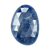 BLUE SAPPHIRE ROSE CUT IRREGULAR PEARISH CAB 23X16MM 15.67 Cts.