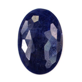 BLUE SAPPHIRE FOOTBALL CUT IRREGULAR CUT OVAL CAB 30X20MM 27.23 Cts.