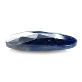 BLUE SAPPHIRE ROSE CUT BRIOLETTE PEARISH 20X15MM 12.29 Cts.