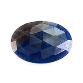BLUE SAPPHIRE ROSE CUT BRIOLETTE OVAL 14X10MM 5.20 Cts.