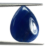 BLUE SAPPHIRE PLAIN LENTIL PEAR 17X13MM 8.55 Cts.
