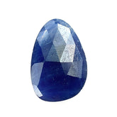 BLUE SAPPHIRE ROSE CUT BRIOLETTE PEARISH 12X8MM 2.88 Cts.