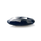 BLUE SAPPHIRE ROSE CUT BRIOLETTE OVAL (2nd-QUALITY) 14X10MM 5.16 Cts.