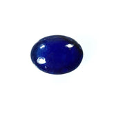 BLUE SAPPHIRE PLAIN LENTIL OVAL (DARK)(OPAQUE)(CLEAN) 8.00X6.00 MM 1.55 CTS