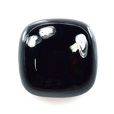 BLACK SPINEL PLAIN CUSHION CAB 12X12MM 8.80 Cts.