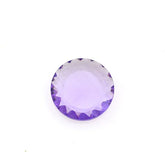 BRAZIL AMETHYST CONCAVE ROUND FLAT COIN 15MM 6.18 Cts.