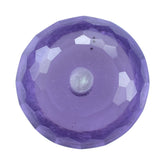 BRAZIL AMETHYST CUT ROUNDEL (LITE) (FULL DRILL) 7.50X7.50 MM 1.40 Cts.
