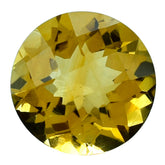 GOLDEN CITRINE CHECKER CUT (SSE) ROUND 11.00MM 4.10 Cts.