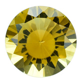 CITRINE DIAMOND CUT ROUND 12.00MM 5.30 Cts.