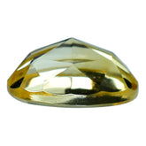 YELLOW CITRINE ROSE CUT OVAL CAB (SI) 8X6MM 1.07 Cts.