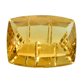 CITRINE (GOLDEN) STEP CUT WITH CARVED SIDE CUSHION (C-2) (DES#78) 16X12MM 9.42 Cts.