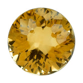 CITRINE (GOLDEN) GALAXY CUT DOME ROUND (DES#86) (C-2) 10MM 3.85 Cts.