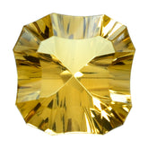 CITRINE (GOLDEN) CONCAVE NINETY CUT CUSHION (DES#22) (C-2) 12MM 5.30 Cts.