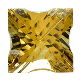 CITRINE (GOLDEN) CONCAVE NINETY CUT SQUARE (DES#52) (C-2) 12MM 7.25 Cts.