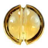 CITRINE (GOLDEN) LENTIL ROUND WITH CARVED (DES#25) (C-2) 9MM 2.30 Cts.