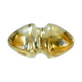 CITRINE (GOLDEN) LENTIL ROUND WITH CARVED BELT (DES#25) (C-2) 9MM 2.07 Cts.