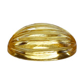 CITRINE (YELLOW) WATERMELON CARVED OVAL CAB (DES#11) (C-3) 16X12MM 10.33 Cts.