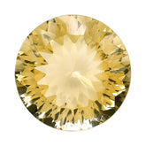 CITRINE (YELLOW) CONCAVE CUT ROUND (DES#46) (C-3) 15MM 11.13 Cts.