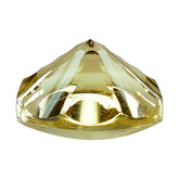 CITRINE (YELLOW) EYE CUT ROUND (DES#89) C-4) 13MM 7.05 Cts.