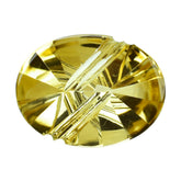 CITRINE (YELLOW) FLAT BUFFTOP LIGHTENING OVAL (DES#114) (C-3) 20X15MM 13.63 Cts.